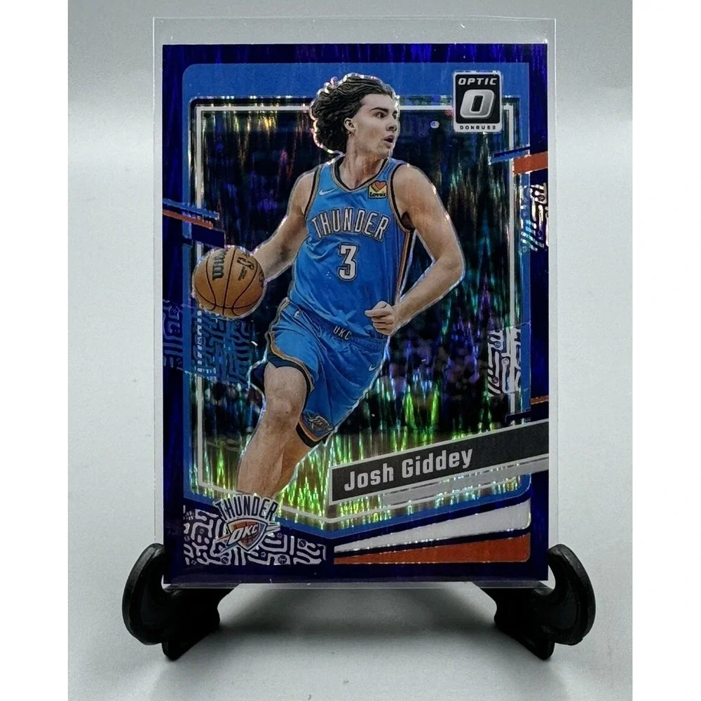 2023-24 Panini Donruss Optic Josh‎ Giddey Purple Shock Prizm #33